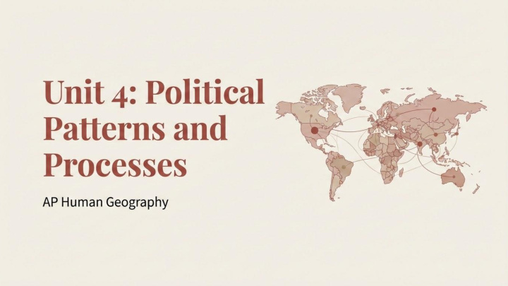 AP Human Geography Unit visual slide 1