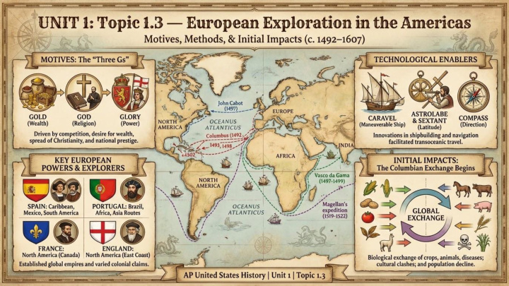 AP US History Unit 1 visual review slide 4