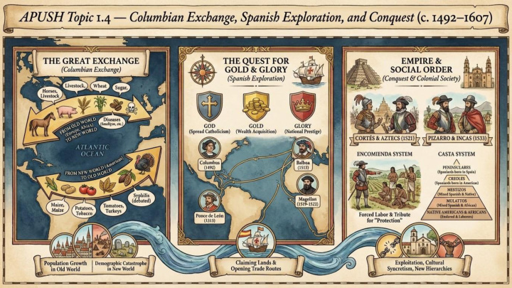 AP US History Unit 1 visual review slide 5