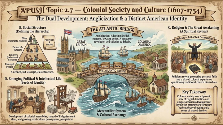 AP US History Unit 2 visual review slide 8