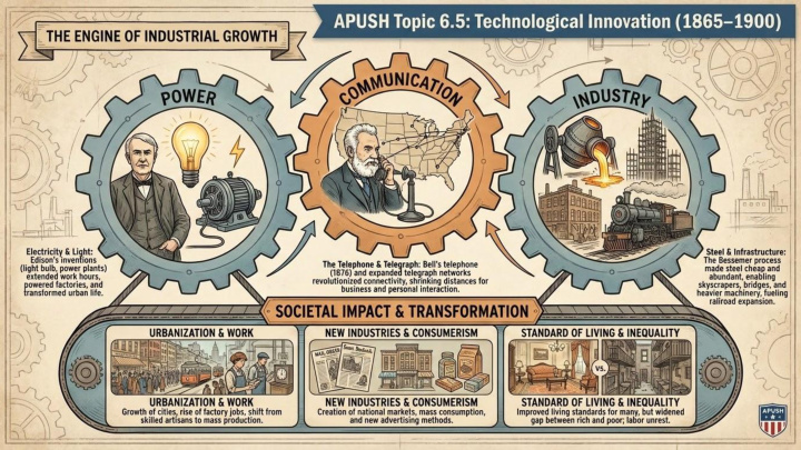 AP US History Unit 6 visual review slide 6