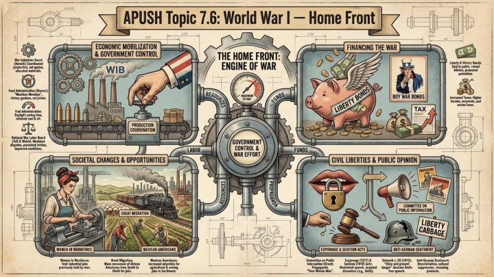 AP US History Unit 7 visual review slide 7