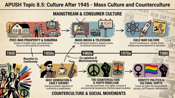 AP US History Unit 8 visual review slide 6